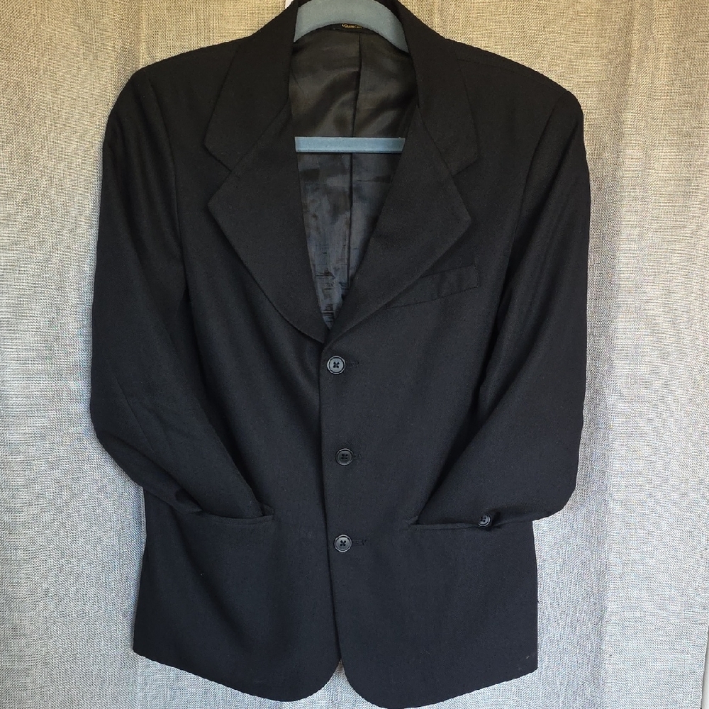 Van Heusen Elegant Black Blazer Womens Size 14R I1-2025249